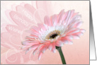 Birthday Wishes For Her Pink Gerbera Daisy Flower card