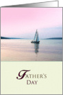 Watercolor Sailboat Sunset Father’s Day card