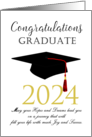 2024 Red Tassel Congratulations High School Graduate card