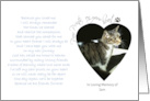 Paw Prints On Your Heart Pet Sympathy card