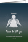 Peace Be With You Angel 2024 Happy New Year card