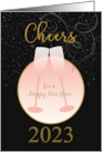 Company Teamwork Cheers for a Happy New Year 2023 card