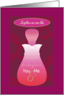 You and Me Wedding Anniversary card