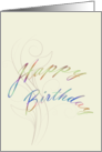 Colorful Happy Birthday card