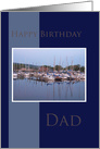 Sailboats Happy Birthday ’DAD’ card