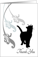 Kitty Cat Pet sitter Thank You card