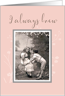 I always Knew you were the one Vintage Wedding Anniversary card