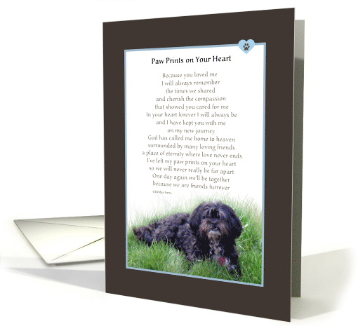 Paw Prints on Your Heart card (1275026)