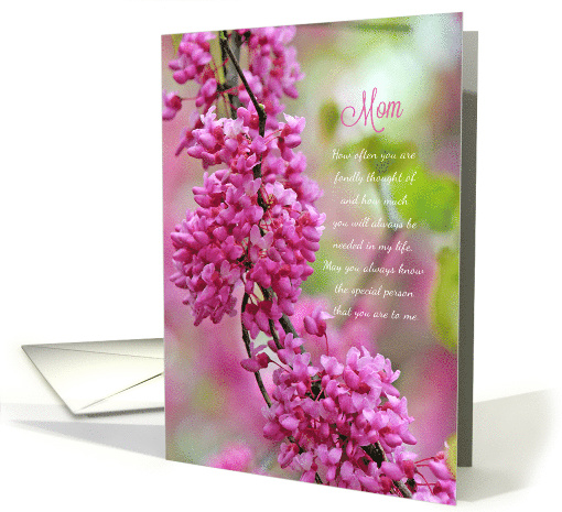 Mom Birthday Pink Flowers card (1474458)