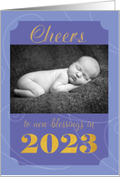 Cheers to New Blessings in The New Year card