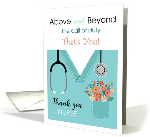 Nurses Day Above and Beyond Nurse card (1761798)