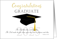 2025 Congratulations HS Graduate with scripture. card
