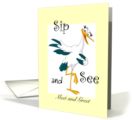 Stork Sip and See Meet and Greet card (1771294)