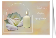 With our deepest sympathy card