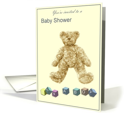 It's a boy! Baby Shower Invitation card (444921)