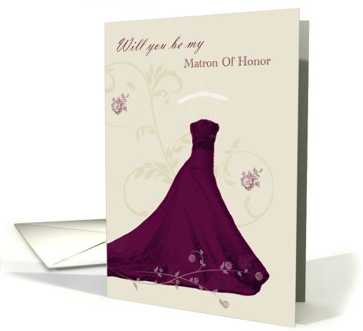 Will you be my Matron Of Honor card (461510)