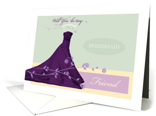 Will you be my Bridesmaid Friend card (462379)