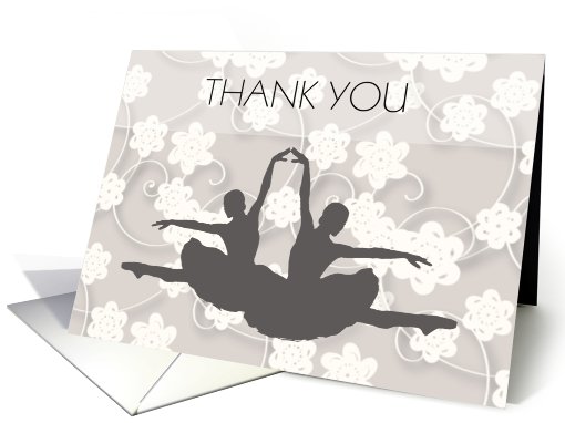 Thank You ballet floral card (569826)