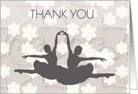 Thank You ballet floral card