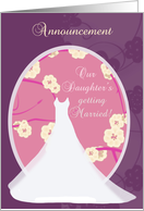 Daughter’s Getting Married Announcement card