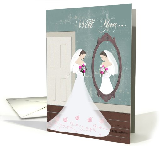 Vintage Bride card (576221)