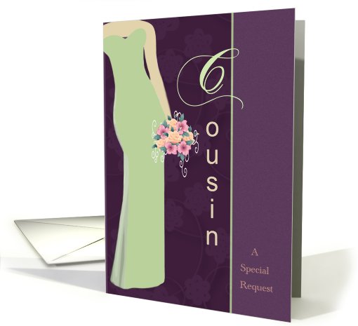 Cousin be my Maid of Honor card (579468)