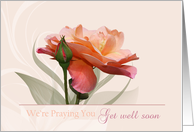 Praying You Get Well Soon card