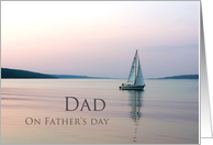 Sailboat Sunset Dad on Father’s Day card