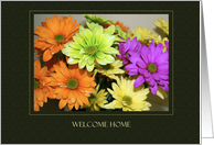 Colorful Daisies ’Welcome Home’ card