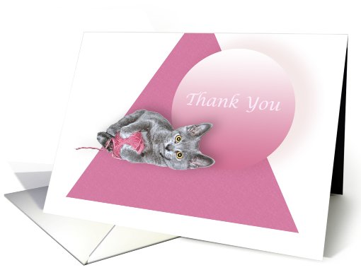 Playful Kitten Thank You card (751308)