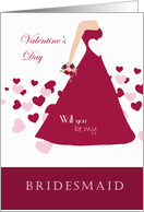 Valentine’s Day Bridesmaid Invite card