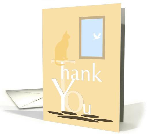 Cat Tree Thank You Pet Sitter card (796680)