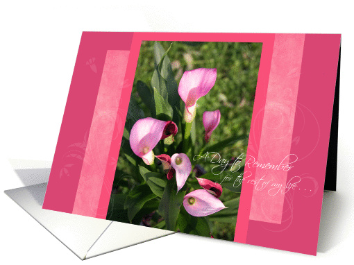 Pink Cala Lillies Maid of Honor Invite card (832371)