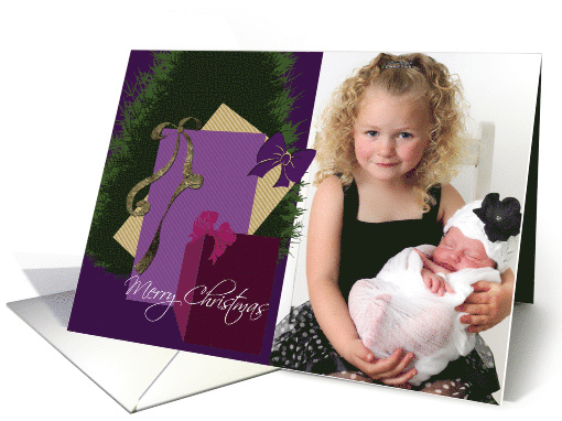 Merry Christmas Gifts custom photo card (857103)