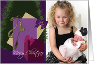 Merry Christmas Gifts custom photo card