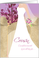 Evening by the garden gate Maid of Honor Cousin card