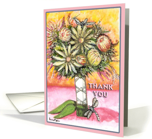 Bridal Bouquet Thank You card (208374)