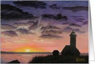 Lighthouse Twilight by Elizabeth Hannah card