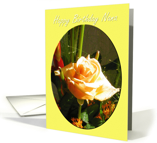 Birthday Rose Nana card (213421)