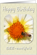 Bee Birthday card