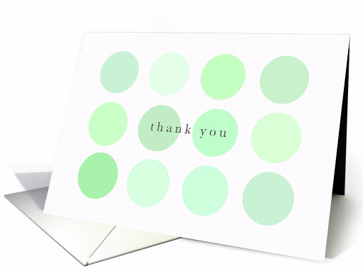 Green Thank You Dots card (241682)