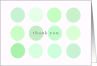 Green Thank You Dots