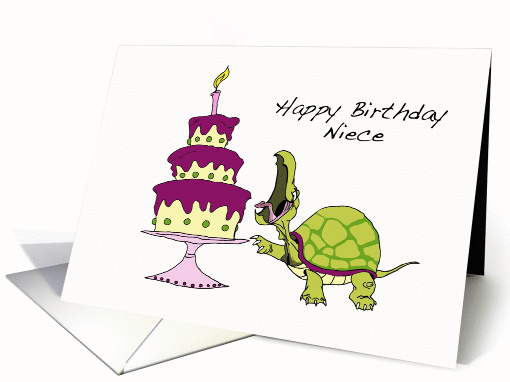 Turtle Birthday Cake card (270755)