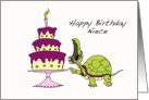 Turtle Birthday Cake card