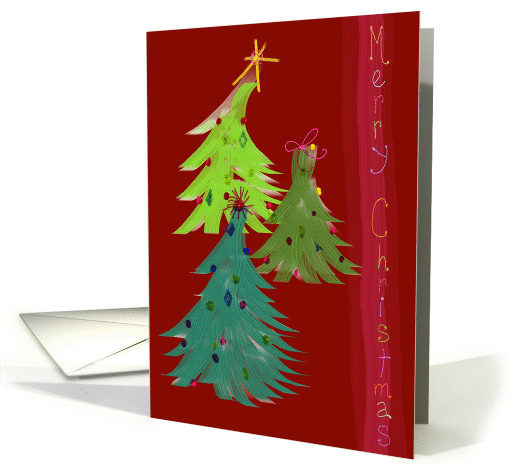 Jazzy Christmas Trees card (300268)
