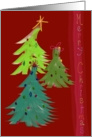 Jazzy Christmas Trees card