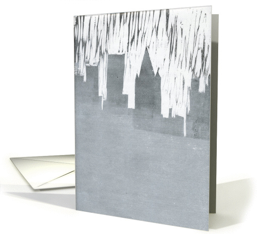 Woodcut of city skyline 1 card (329568)