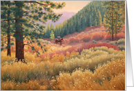 Autumn Meadow at Big Bear card