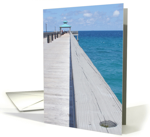 Ocean pier card (216925)