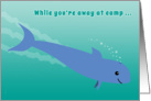 Away at Camp Porpoise Diving into the Ocean Fun Letter from Home card